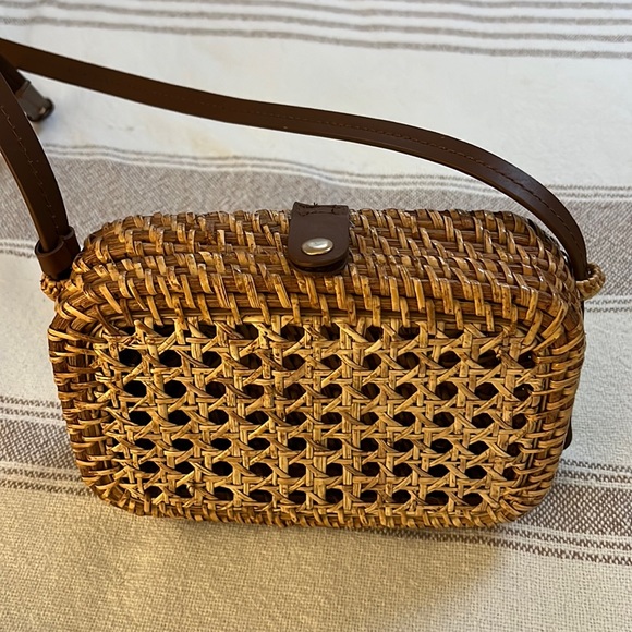 J. Crew Bags Jcrew Rattan Bag Poshmark